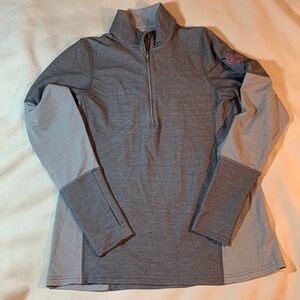 Women’s Antigua Half Zip Pullover Gray Sweater - Size Medium​​​​​​​​​